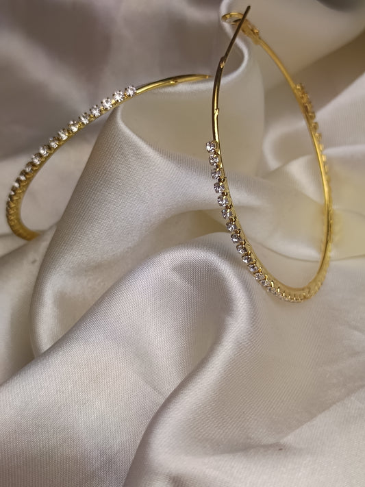 Stone Sparkle Round Earring
