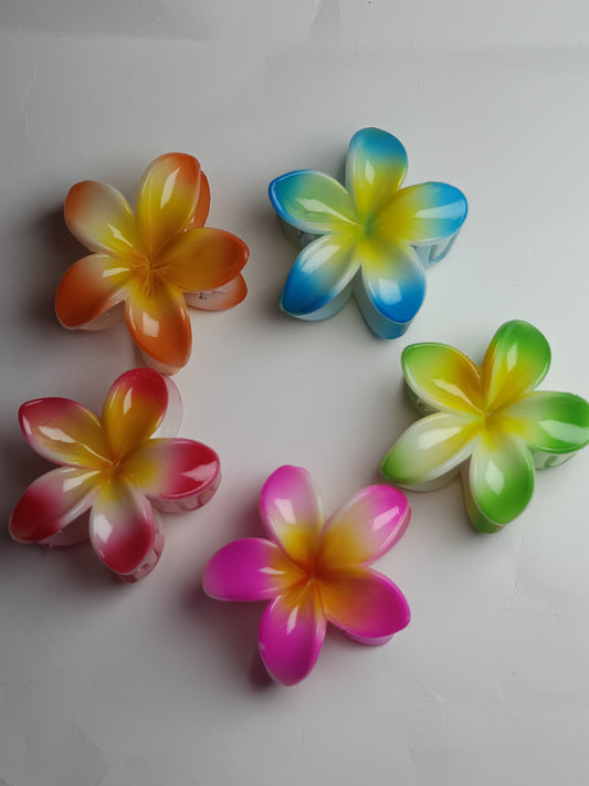 Shiny Lily Flower Hair Claw - Large