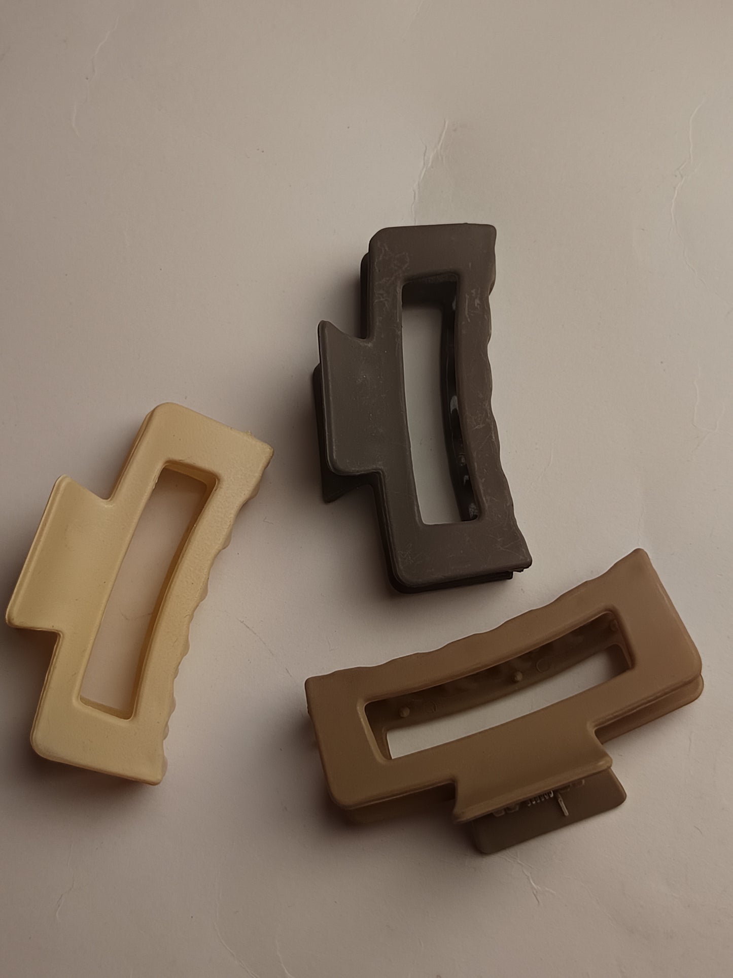 Rectangle Hair Claw Medium - Pack of 3