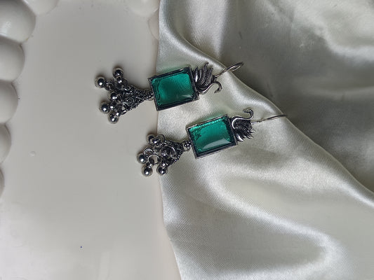 Green Hook Jhumka Earring