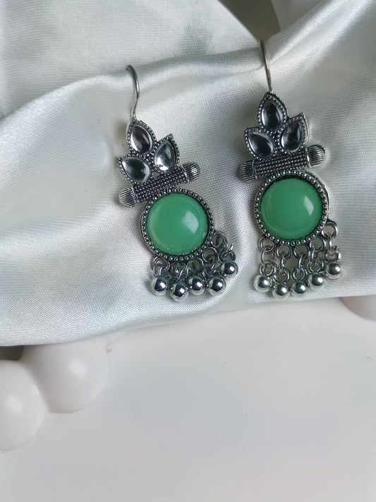 Green Hook Jhumka Earring