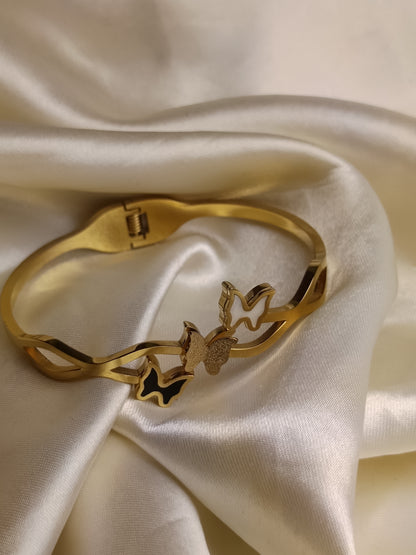 Triple Butterfly Anti Tarnish Bracelet