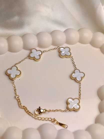 White Clove Bracelet