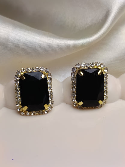 Black Stone AD Earrring