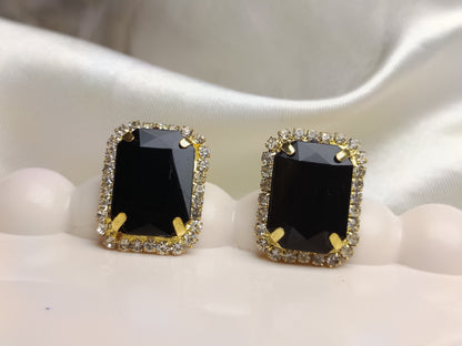 Black Stone AD Earrring