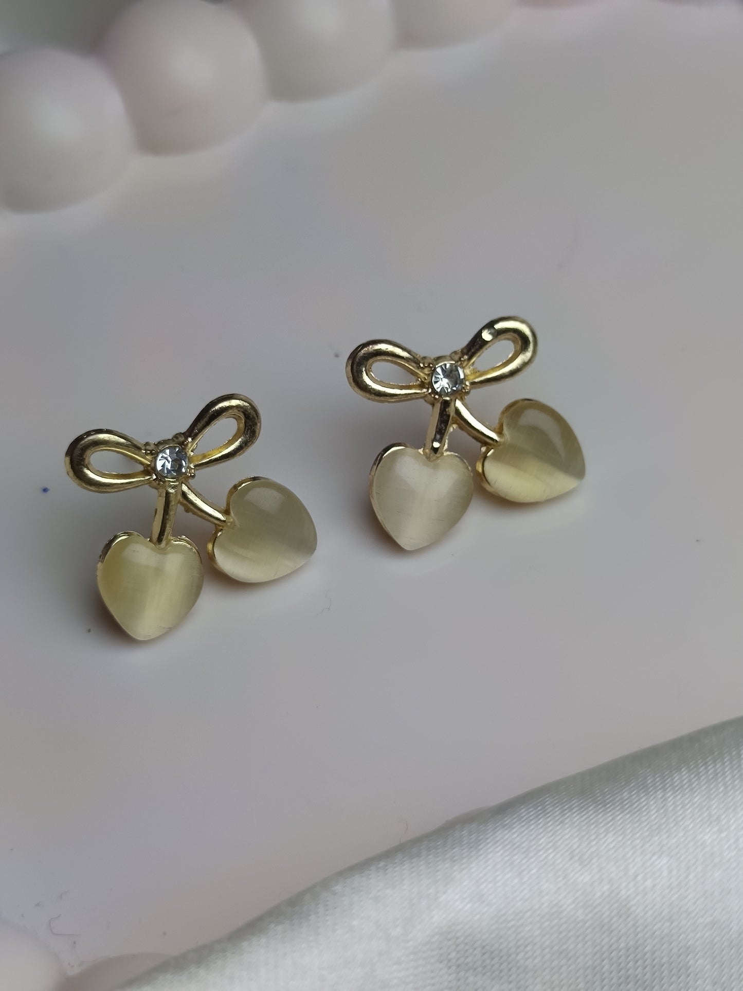 Bow Heart Earring