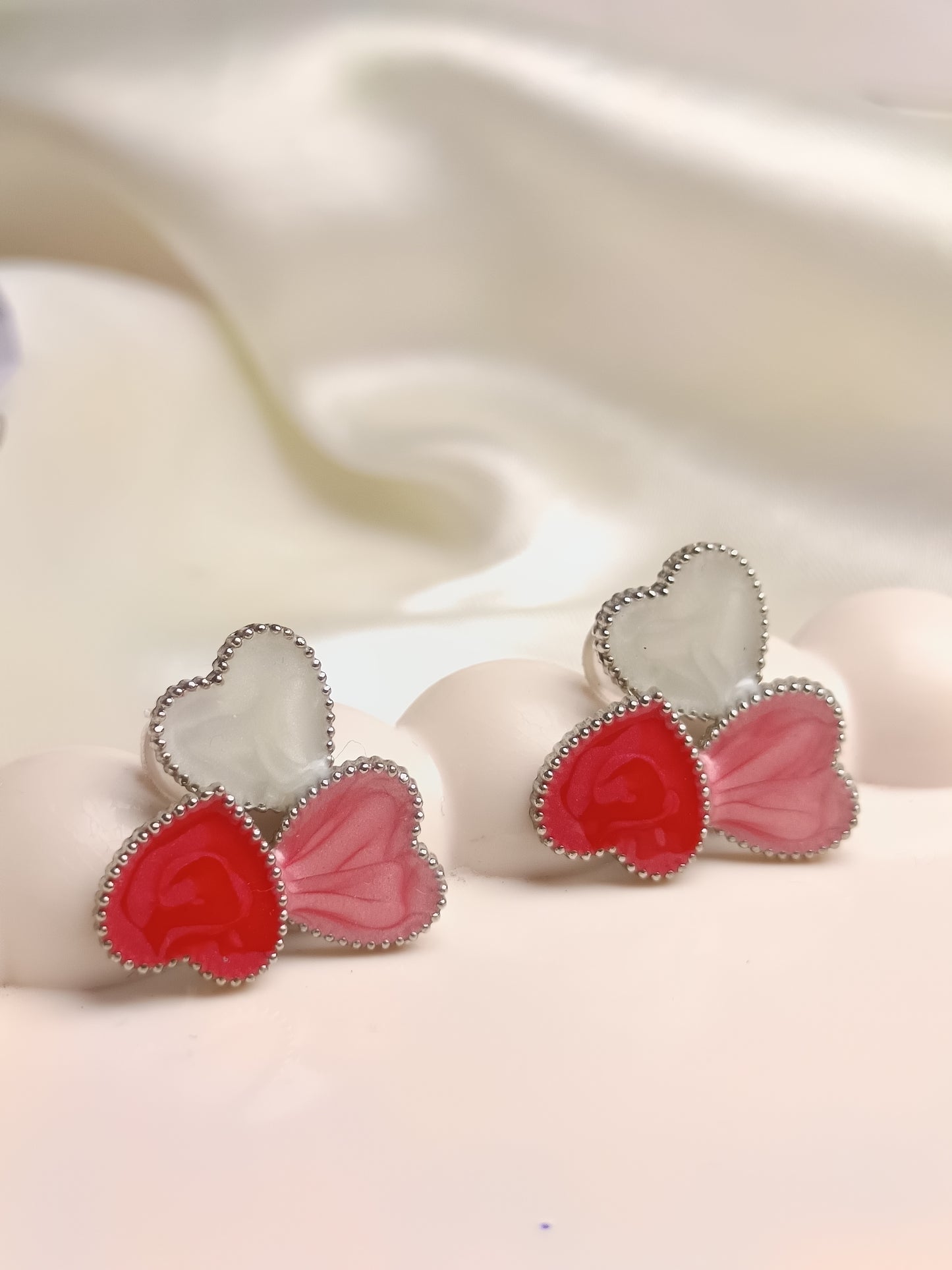 Resin Heart Earring