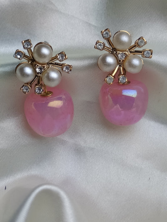 Pink Cherry Earring