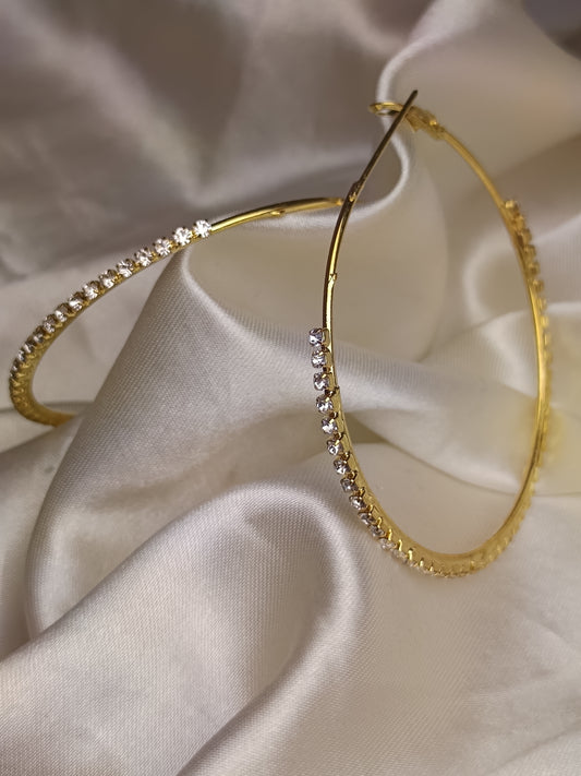 Stone Sparkle Round Earring