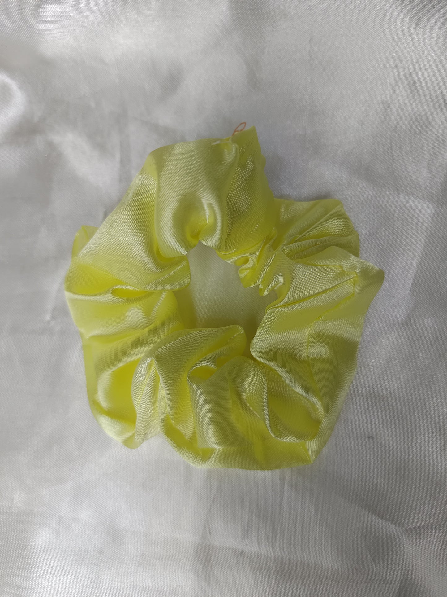 Shiny Yellow Scrunchies