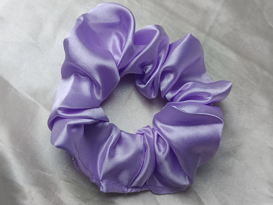 Shiny Purple Scrunchies