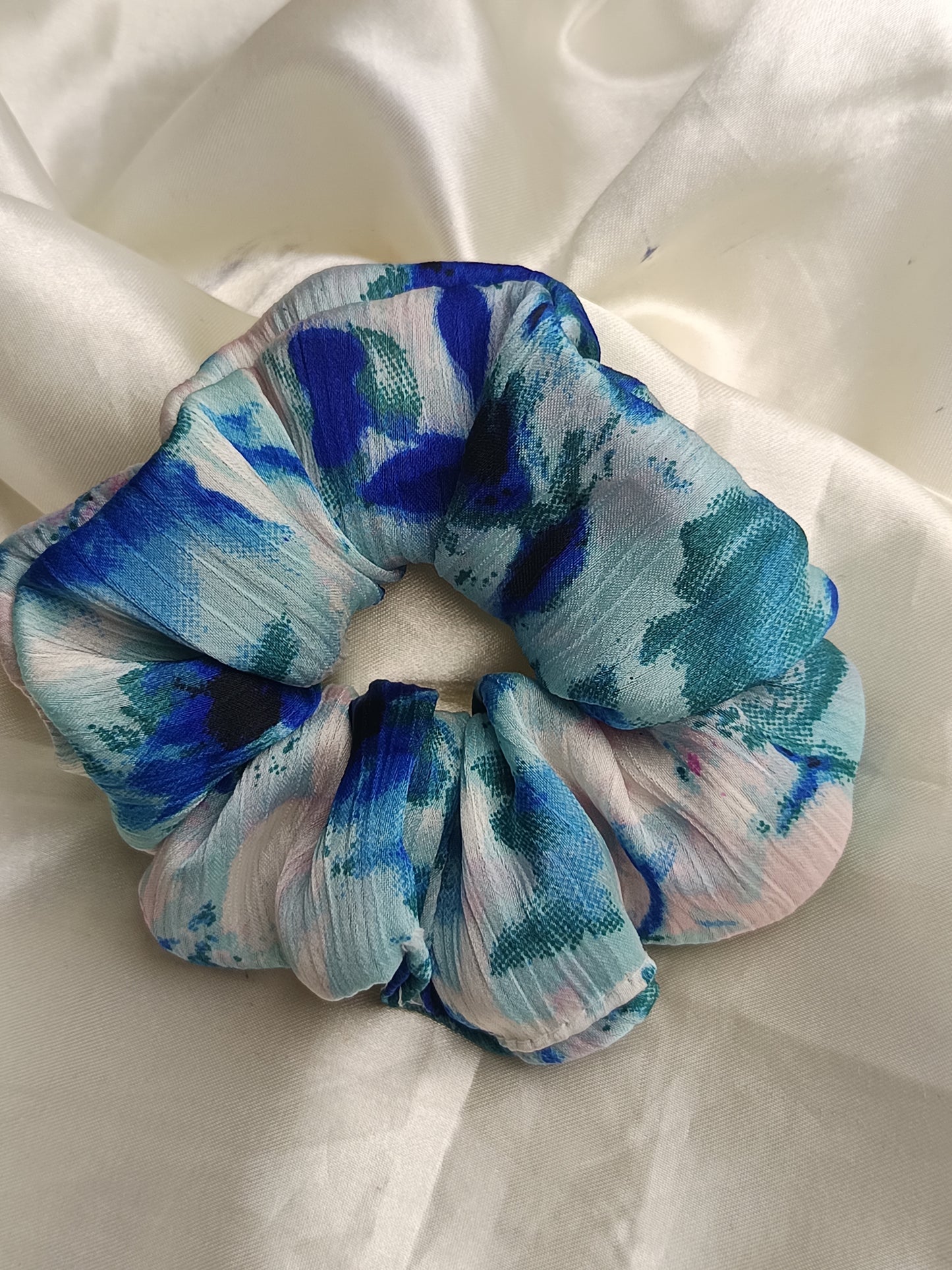 Printed Sky Scrunchie