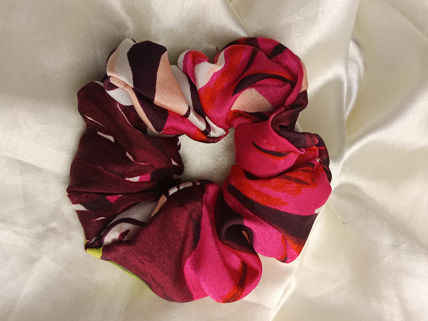 Printed Red Scrunchie