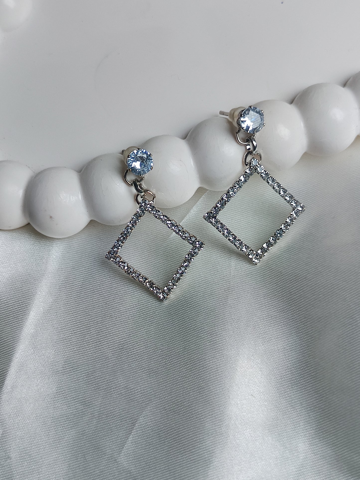 Elegant Square Drop Earrings