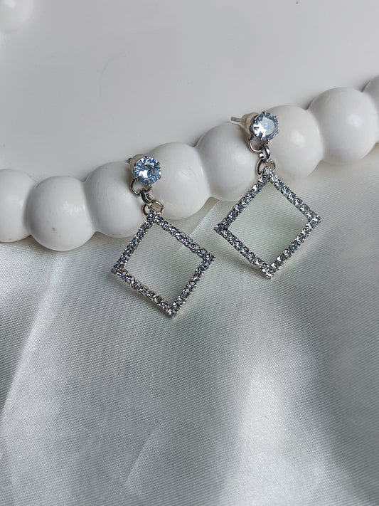 Elegant Square Drop Earrings