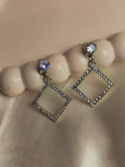 Elegant Square Drop Earrings