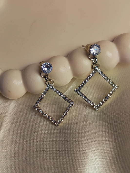 Elegant Square Drop Earrings
