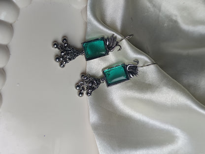 Green Hook Jhumka Earring
