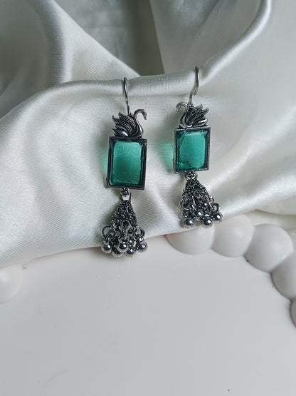 Green Hook Jhumka Earring