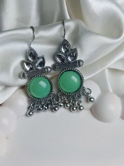 Green Hook Jhumka Earring