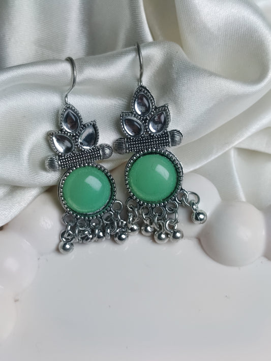Green Hook Jhumka Earring