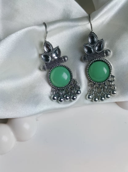Green Hook Jhumka Earring