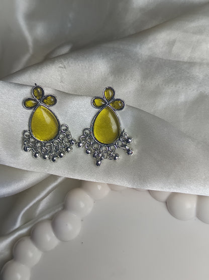 Yellow Jhumka Earring