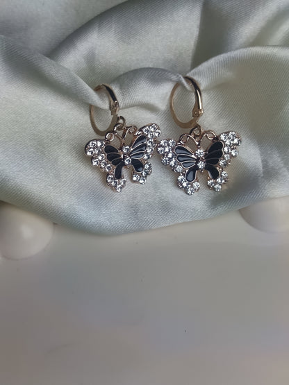 Black Butterfly Earring