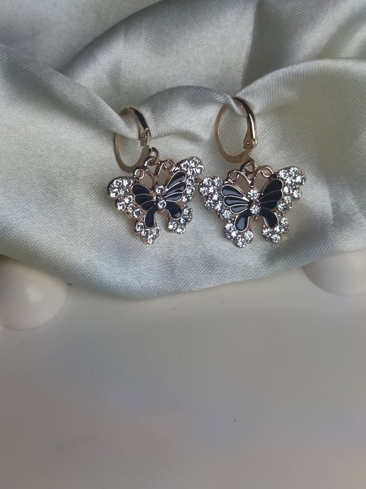 Black Butterfly Earring