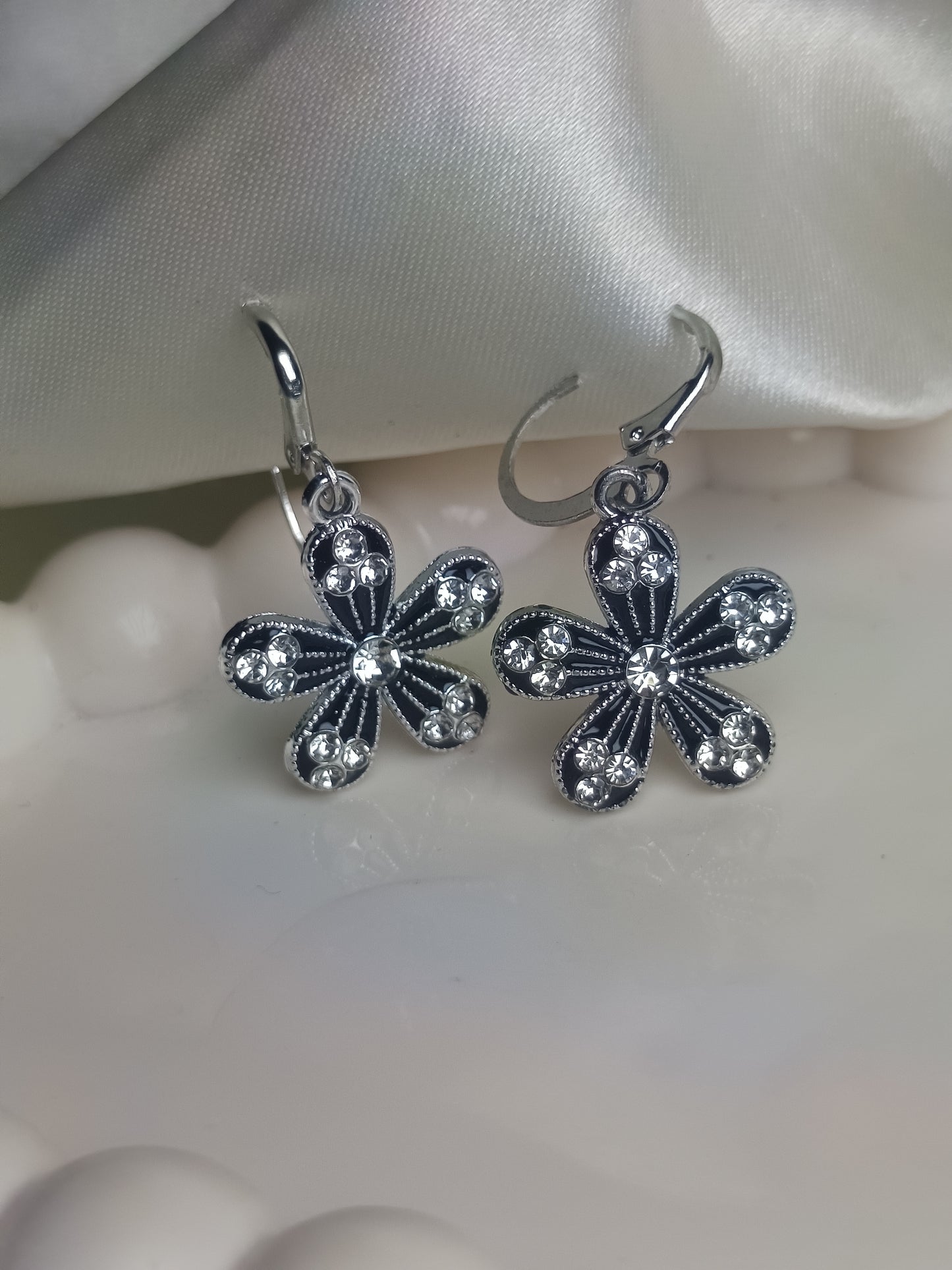 Sweet Cherry Blossom Flower Dangle Earrings