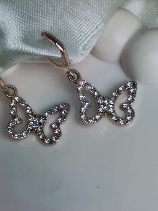 White Butterfly Earring